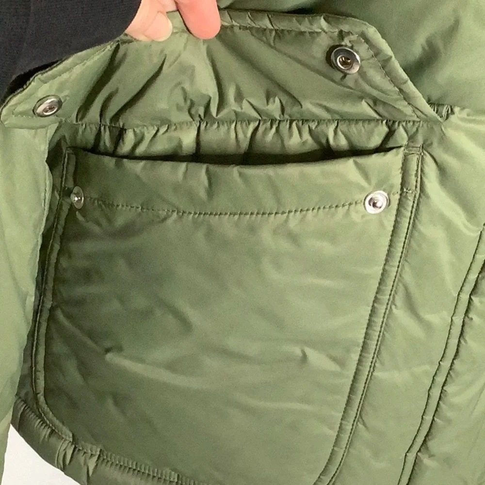 J. Crew Sherpa Lined Puffer Jacket Coat With PrimaLoft Size S